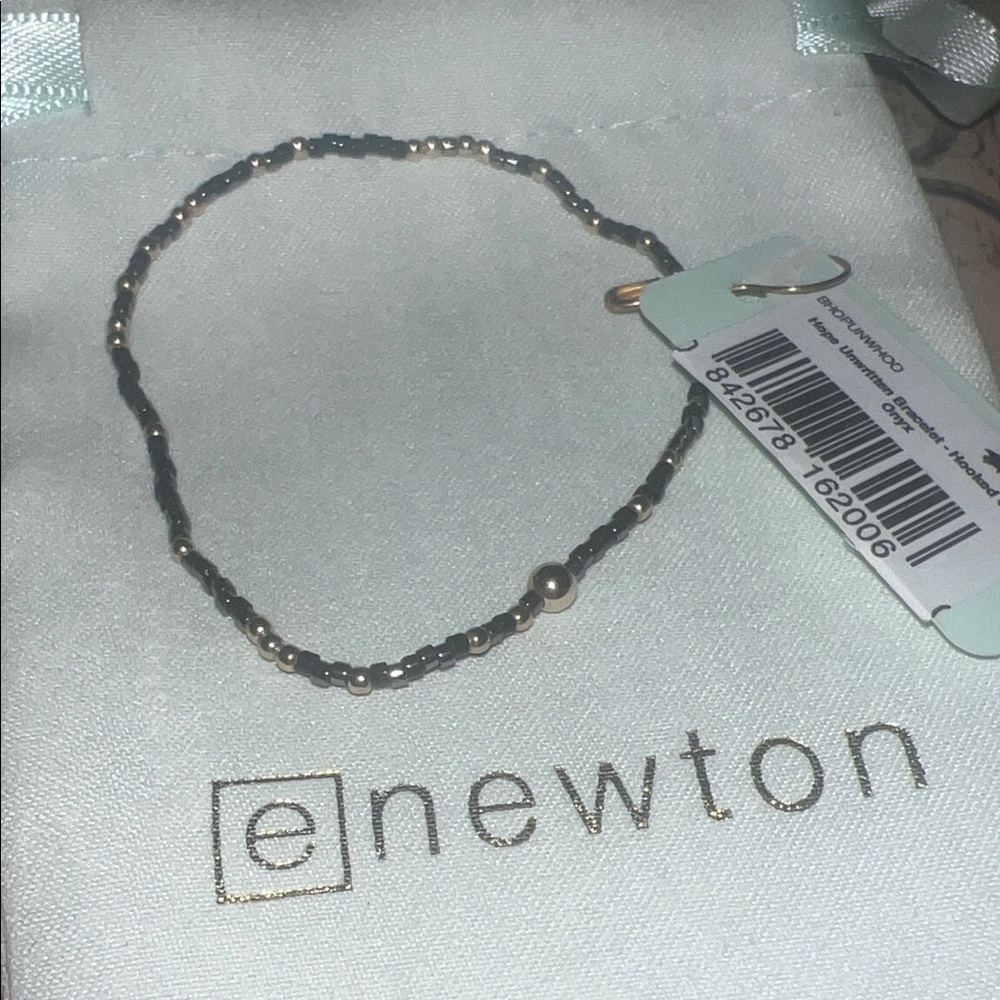 Enewton hooked on onxy beaded bracelet
